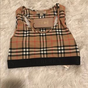 NWT BURBERRY CROP TOP